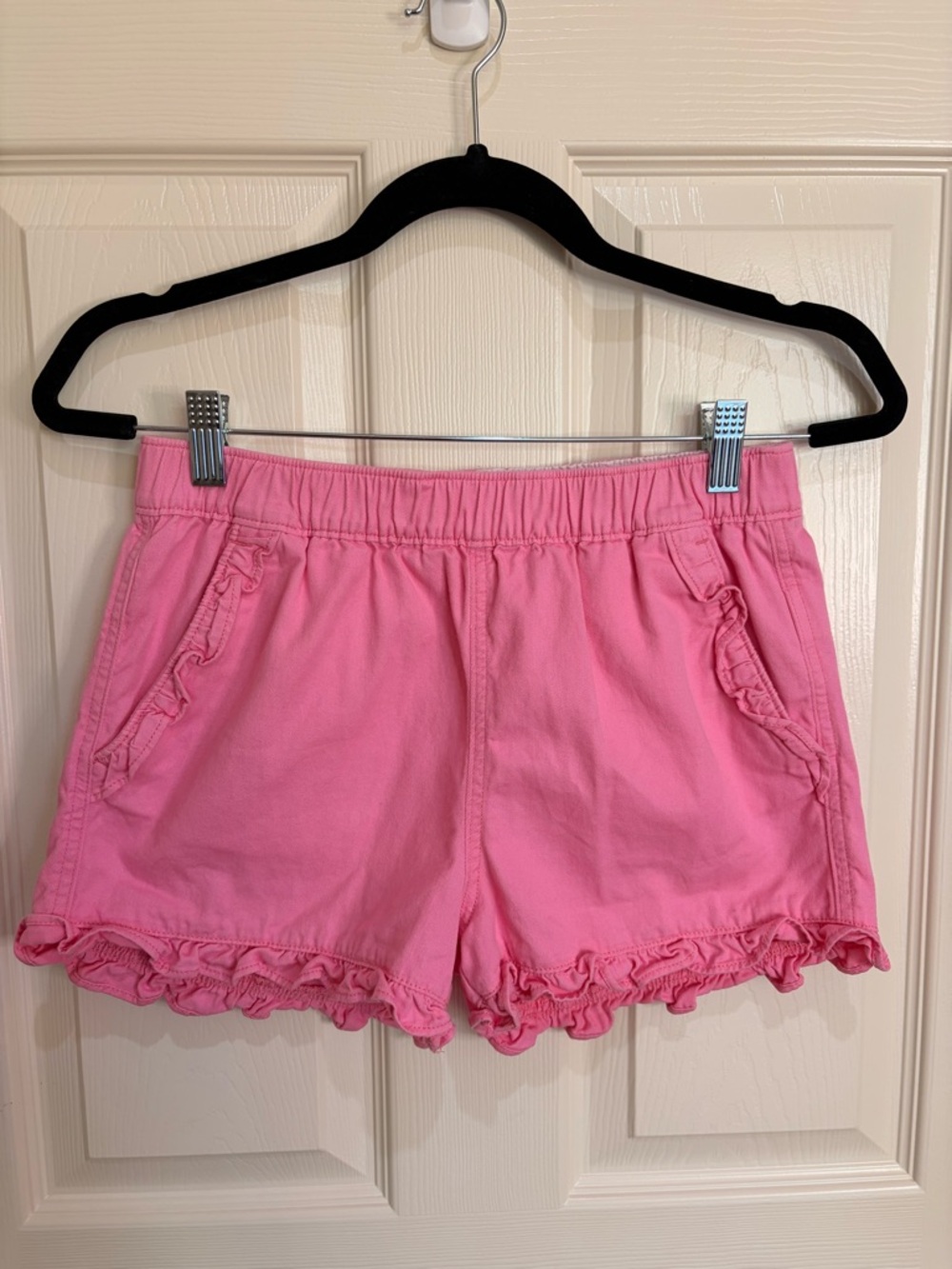 Girl’s Crewcuts Pink Ruffle-Hem Shorts size 14 NWOT